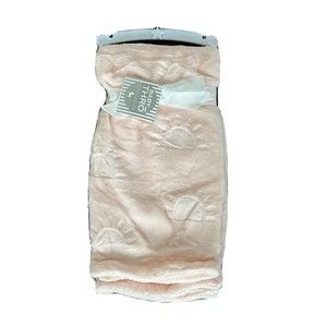 New Baby Thro Baby Girl Blanket Kara Sunrise Embossed Soft Fleece Rosewater Pink